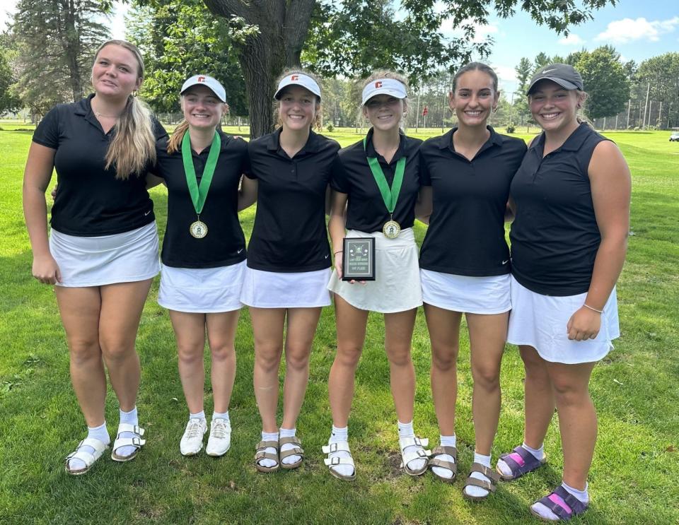 The Cheboygan girls golf team took first in the Green Division and fourth overall at the Traverse City West Titan Invitational on Friday, Aug. 25, and also earned first at the Traverse City St. Francis Invitational on Thursday, Aug. 24.
