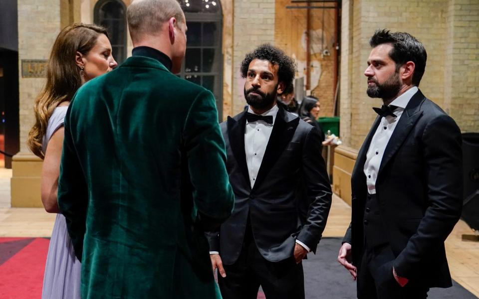 Prince William, Duke of Cambridge and Catherine, Duchess of Cambridge meet Mohamed Salah - Mohamed Salah: How he became the world's best footballer - GETTY IMAGES