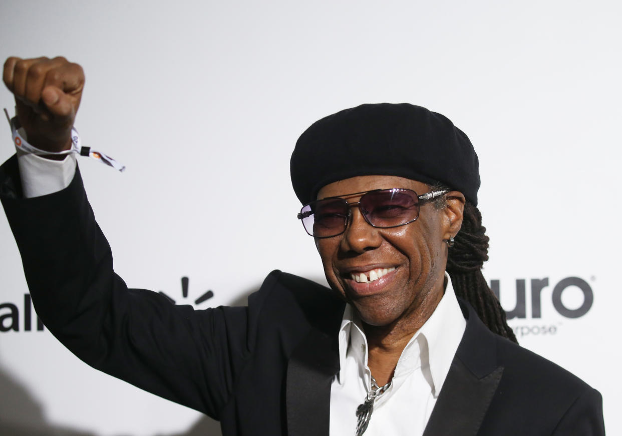 Nile Rodgers attends the 28th Annual Elton John AIDS Foundation Academy Awards Viewing Party on February 9, 2020 in West hollywood, california. (Photo by Michael Tran / AFP) (Photo by MICHAEL TRAN/AFP via Getty Images)