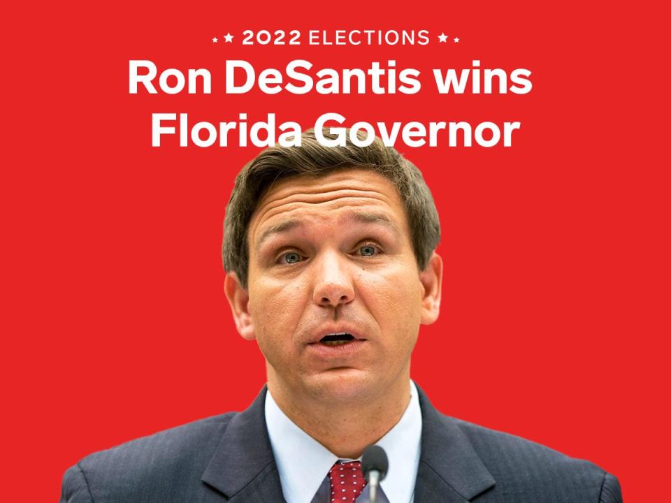 2022 Elections Ron DeSantis wins Florida Governor