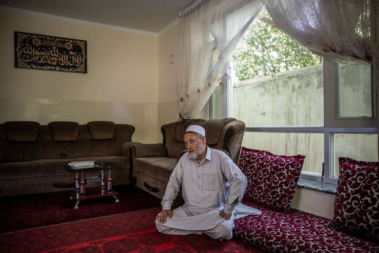 Haji Sakhi en su casa de Kabul.