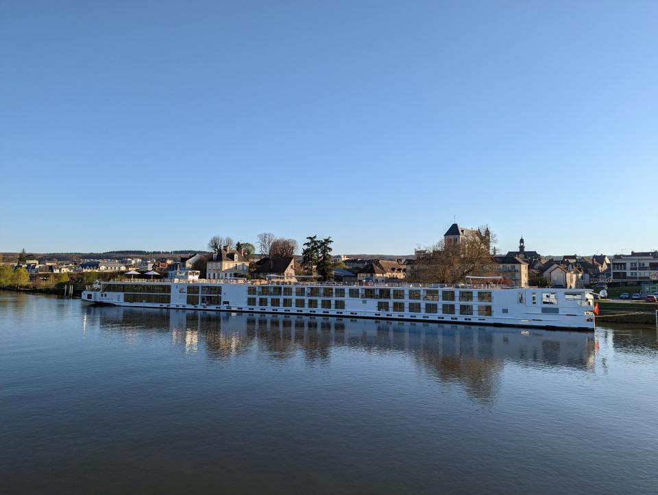 viking skaga river cruise boat docked