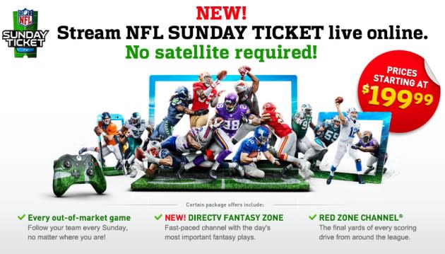 sunday ticket price directv