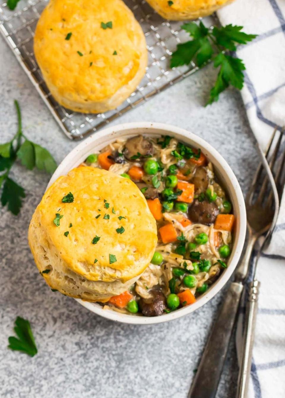 slow cooker chicken pot pie