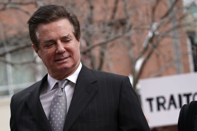 Manafort, pictured here, is arraigned at an Alexandria, Virginia, courthouse in March 2018. He recently announced that he will no longer serve as an unofficial advisor for the upcoming Republican National Convention.