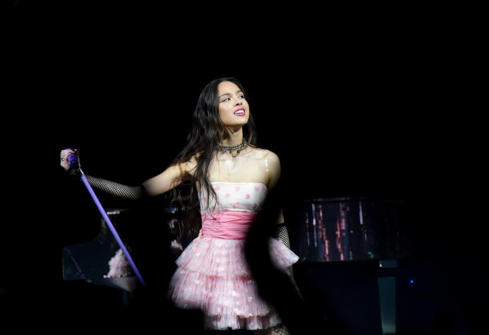 Olivia Rodrigo performs at the Masonic Temple during her Sour Tour on Saturday, April 23, 2022.