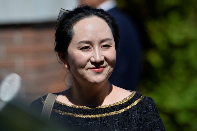 Huawei Technologies Chief Financial Officer Meng Wanzhou leaves her home to attend a court hearing in Vancouver