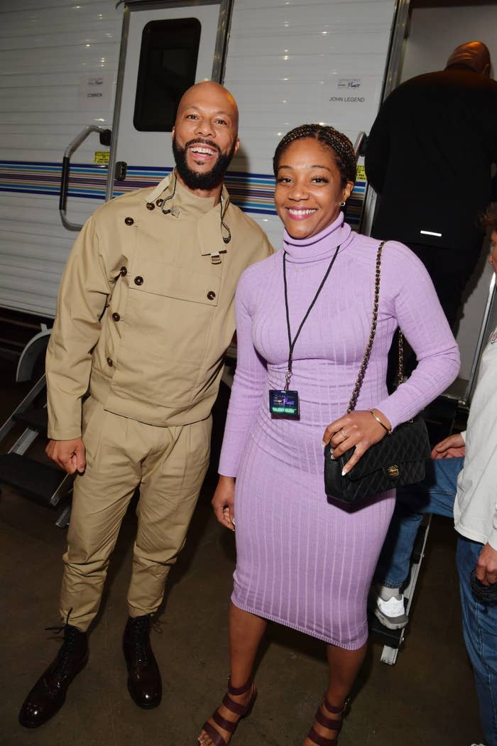 Closeup of Common and Tiffany Haddish