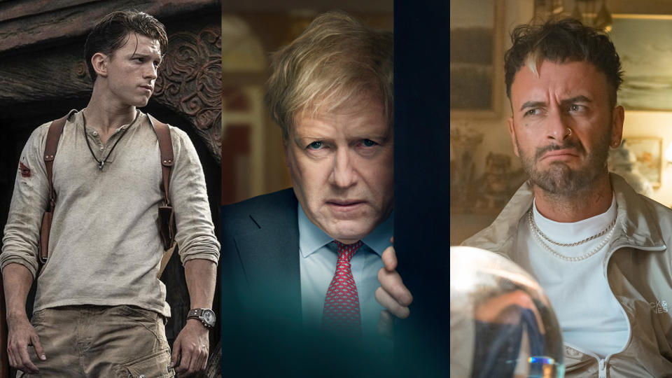 Uncharted, This England and series four of Brassic are heading to Sky Cinema and NOW in September 2022. (Sony/Sky/NOW)
