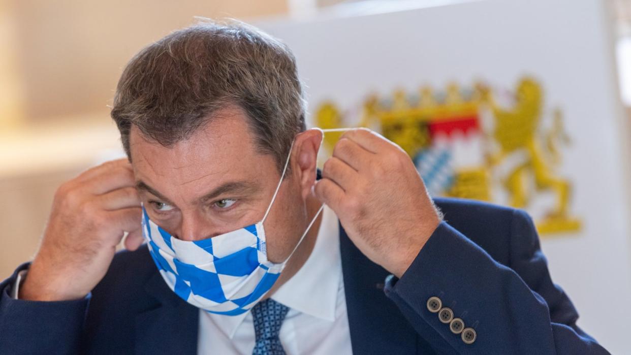 Bayerns Ministerpräsident Markus Söder während des Bildungsgipfels in München.