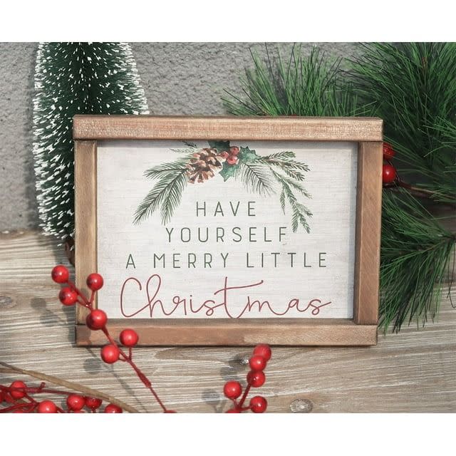 <p><a href="https://go.redirectingat.com?id=74968X1596630&url=https%3A%2F%2Fwww.walmart.com%2Fip%2FParisloft-Mini-Christmas-Wood-Tabletop-Sign-with-Sentiment-Have-Yourself-a-Merry-Little-Christmas-Vintage-Christmas-Decor-7-875-x-1-625-x-6-Inches%2F730565131&sref=https%3A%2F%2Fwww.thepioneerwoman.com%2Fholidays-celebrations%2Fg45211938%2Fwalmart-christmas-decorations%2F" rel="nofollow noopener" target="_blank" data-ylk="slk:Shop Now;elm:context_link;itc:0;sec:content-canvas" class="link ">Shop Now</a></p><p>Mini Christmas Wood Tabletop Sign</p><p>walmart.com</p><p>$14.99</p><span class="copyright">Walmart</span>