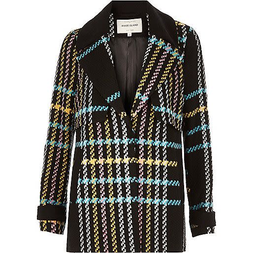 <p><a rel="nofollow noopener" href="http://www.riverisland.com/women/coats--jackets/coats/multicoloured-checked-pea-coat-684882" target="_blank" data-ylk="slk:River Island, £80;elm:context_link;itc:0;sec:content-canvas" class="link "><i>River Island, £80</i></a> </p>