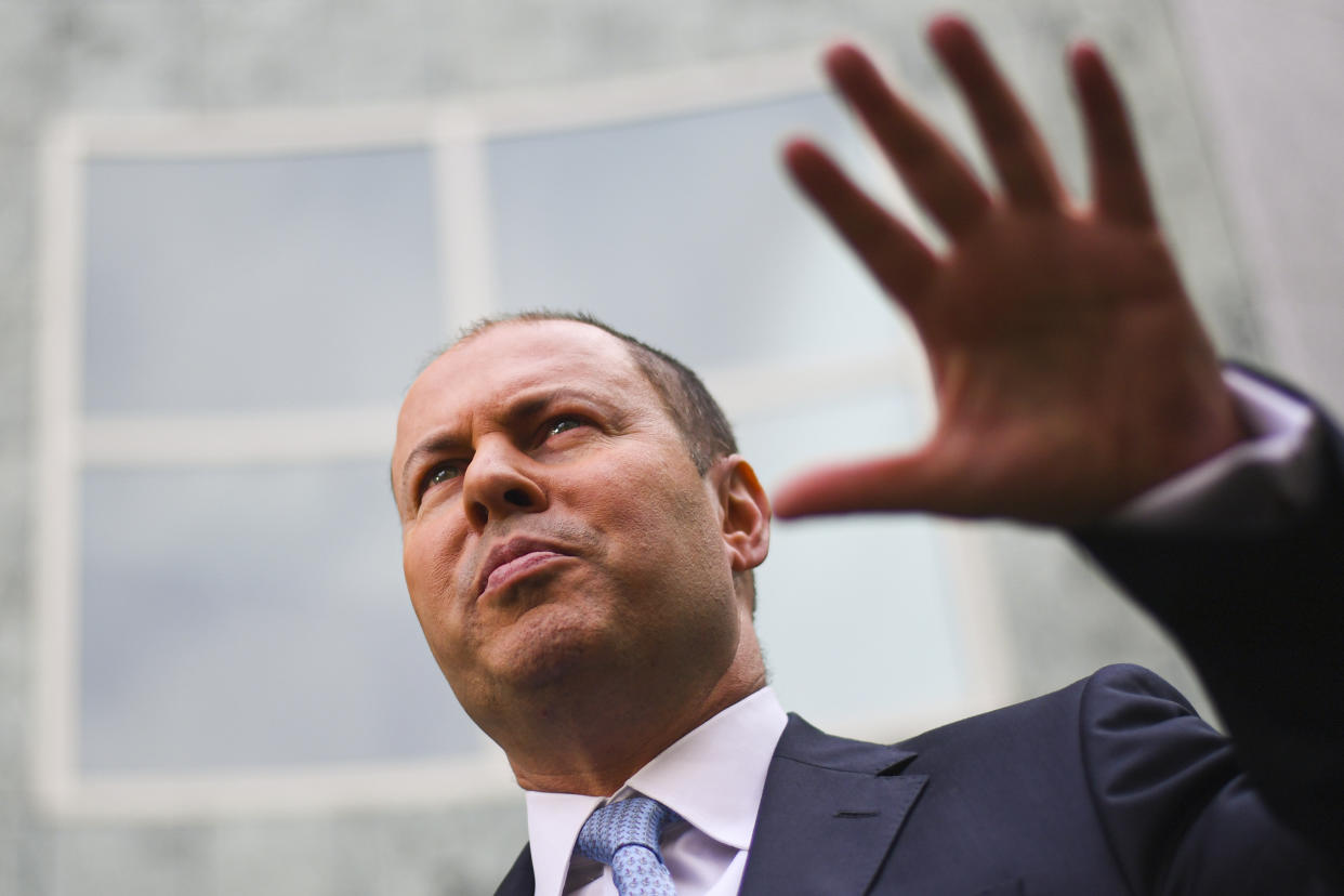 Australian Treasurer Josh Frydenberg. (AAP Image/Lukas Coch)