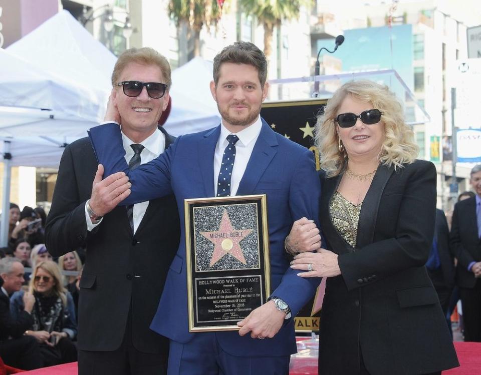 Michael Buble Accepts Star on Hollywood Walk Of Fame