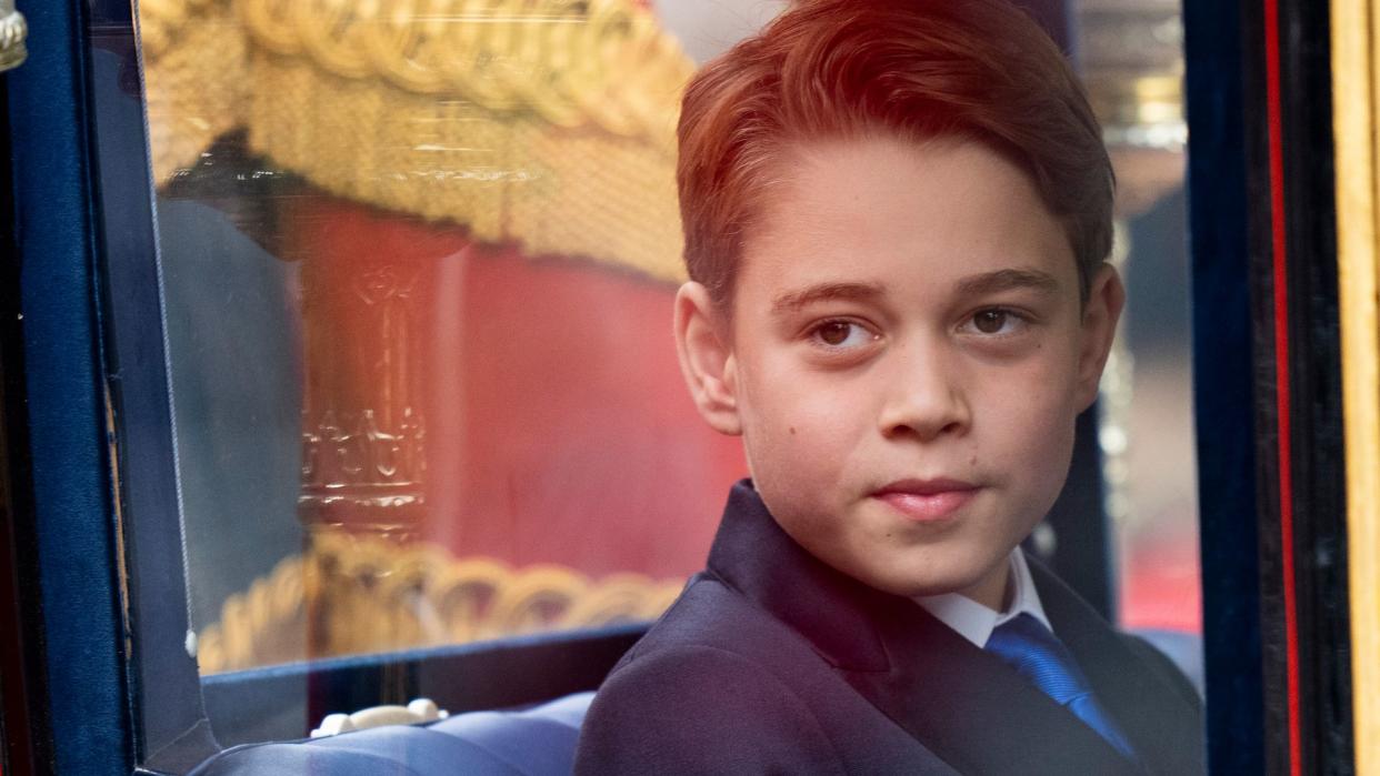 Prince George inside carriage