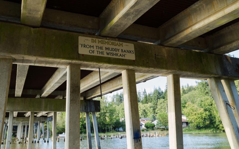 Under the bridge over the Wishkah River