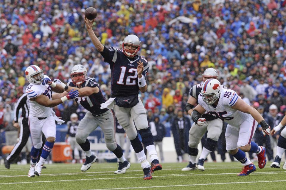 Tom Brady, 12, might only play 12 games, but that shouldn't preclude him from being an MVP candidate. (AP)