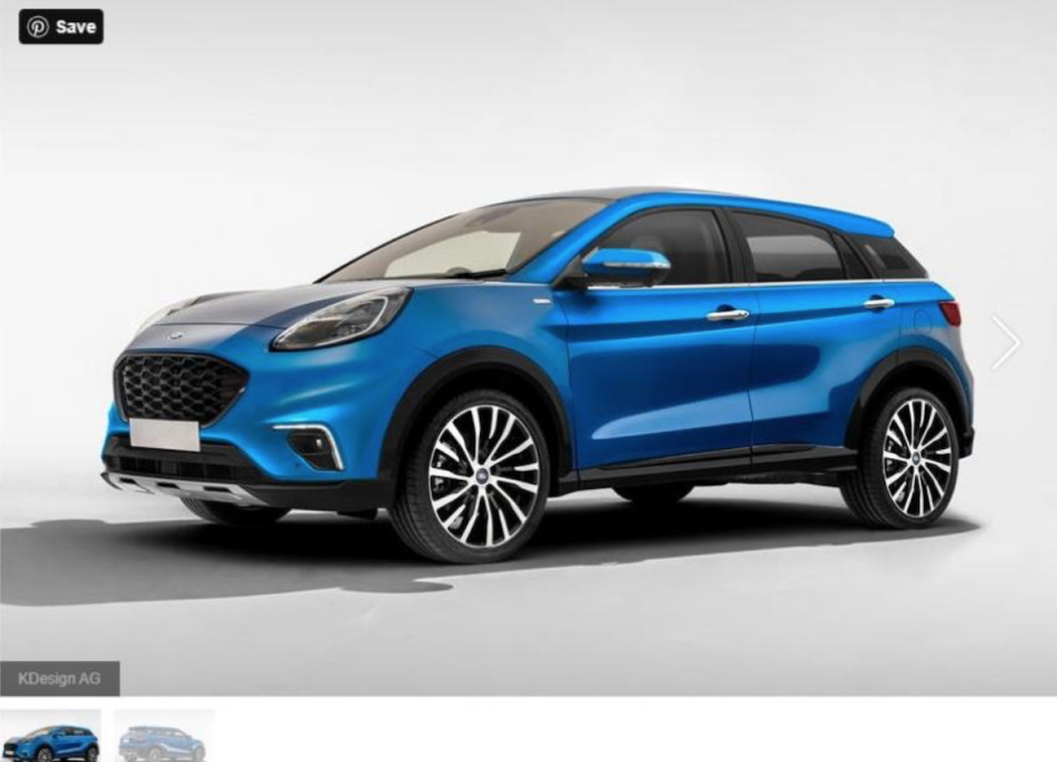 Ford 旗下小休旅 Ecosport 準備大改款，外媒釋出外觀預想圖。