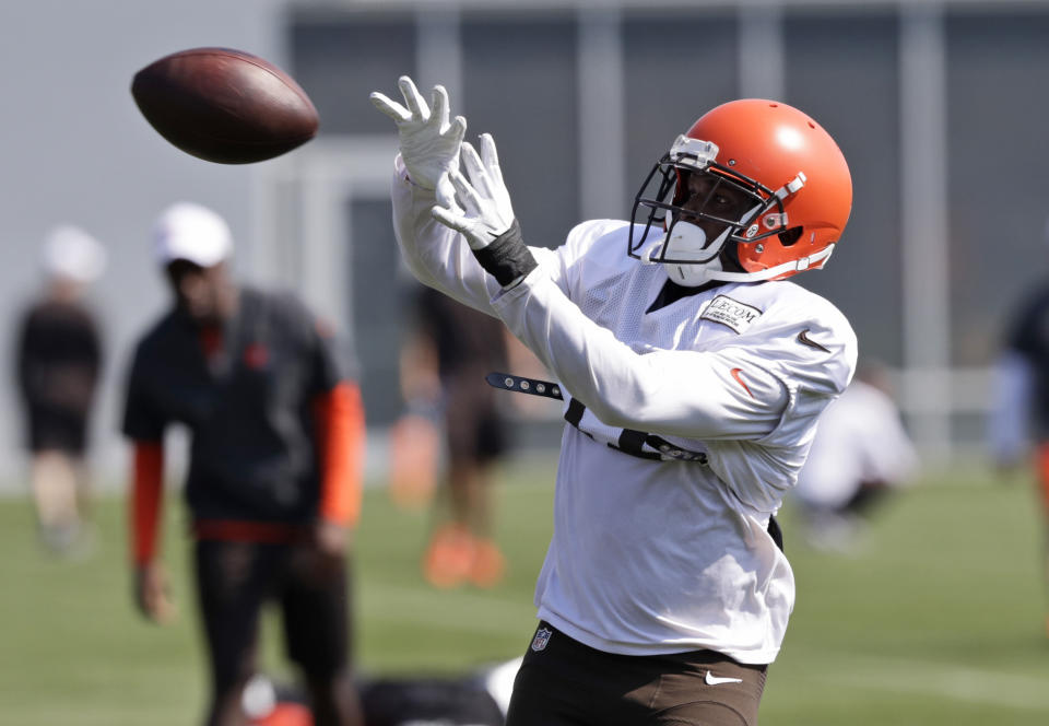 Cleveland Browns wide receiver Antonio Callaway has been suspended for the first four games of the regular season. (AP)