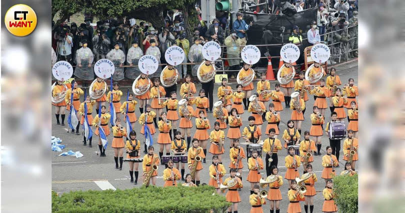 日本京都橘高校吹奏部。（圖／黃耀徵攝）