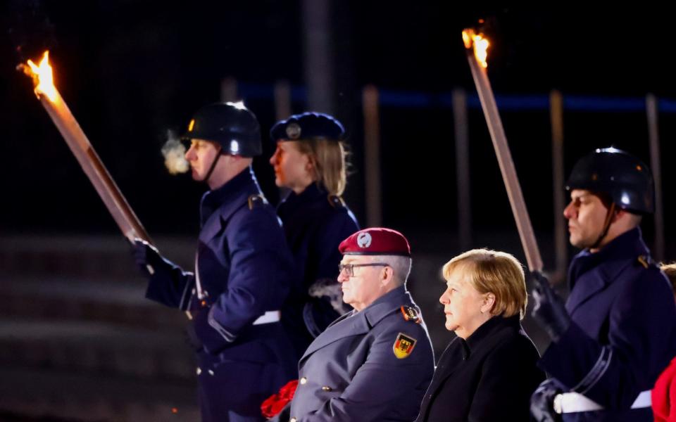 Merkel attends a Grand Tattoo of the German armed forces Bundeswehr 