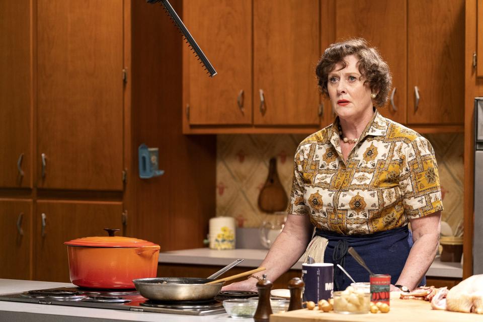 Julia Child shoots an episode of "The French Chef" in a scene from HBO Max's "Julia," now streaming.