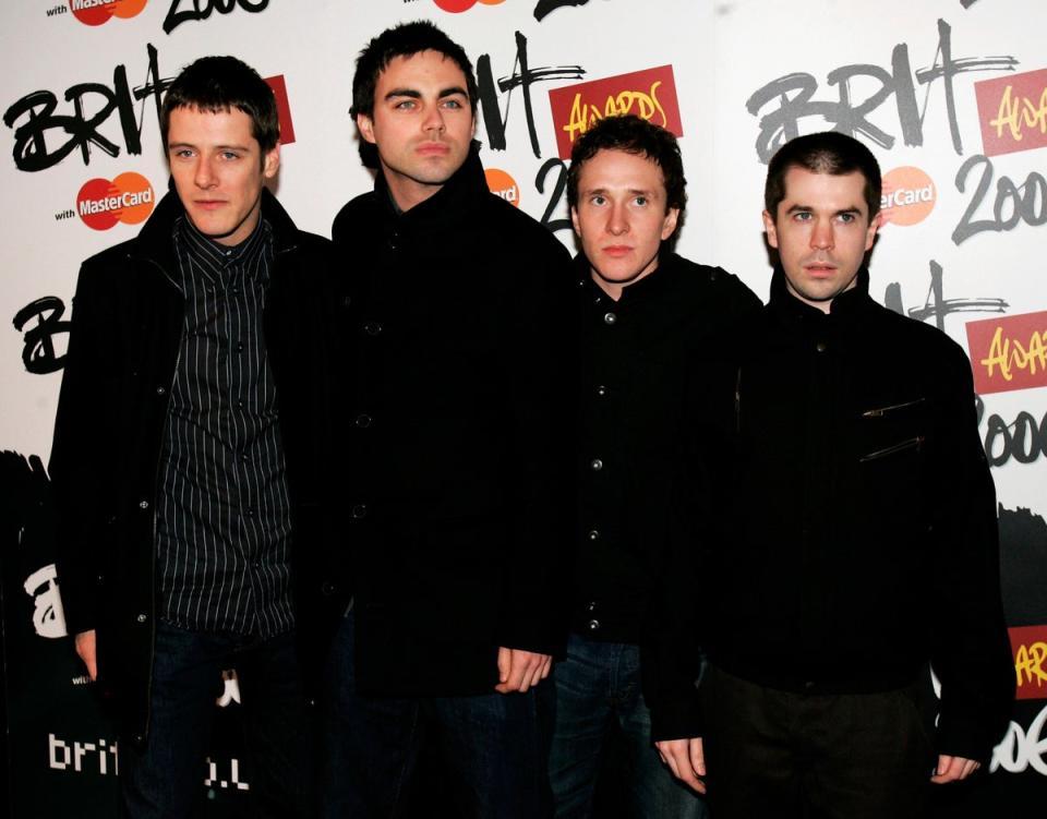 Hard-Fi at the Brit Awards in 2006 (Getty)