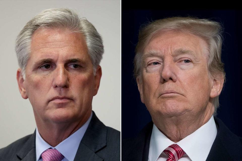 Getty Images (2) Kevin McCarthy (left), Donald Trump 