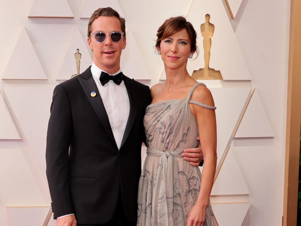 Benedict Cumberbatch and Sophie Hunter at the 2022 Oscars.