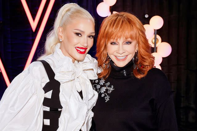 <p>Trae Patton/NBC via Getty</p> Gwen Stefani and Reba McEntire