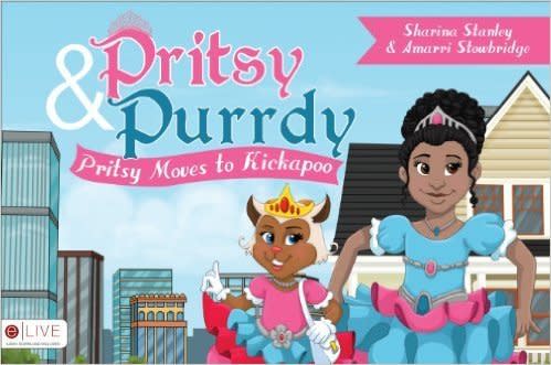 Pritsy moves to another city and tackles bullying in this empowering story.&nbsp;<br /><br />Buy it <a href="http://www.amazon.com/Pritsy-Purrdy-Sharina-Stanley/dp/1629946966">here</a>.