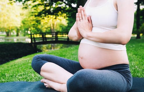<span class="caption">Can learning self-hypnosis and meditation techniques help ease pain during labour?</span> <span class="attribution"><a class="link " href="https://www.shutterstock.com/image-photo/closeup-pregnant-woman-meditating-while-sitting-647310805?src=f22de9c8-911e-4cd1-aaed-2ede1df98102-2-79" rel="nofollow noopener" target="_blank" data-ylk="slk:Natalia Deriabina/Shutterstock;elm:context_link;itc:0;sec:content-canvas">Natalia Deriabina/Shutterstock</a></span>