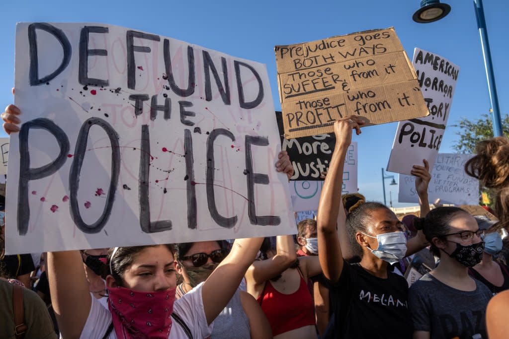 Tempe black lives matter protest defund the police