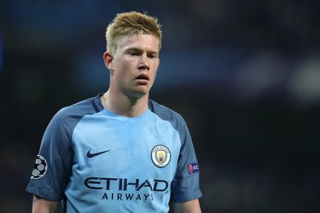 Manchester City's Kevin De Bruyne. Manchester City v Borussia Monchengladbach - UEFA Champions League Group Stage - Group C - Etihad Stadium, Manchester, England - 16/17 - 14/9/16. Reuters / Phil Noble/Files