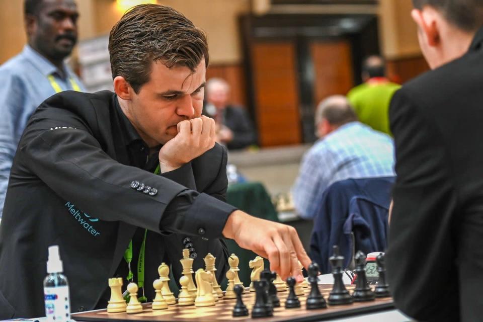 Magnus Carlsen ของนอร์เวย์เป็นแชมป์โลกที่ครองราชย์ (AFP ผ่าน Getty Images)