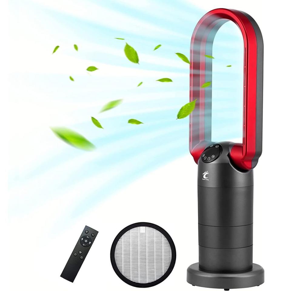 Ocean Loong Ceramic Heater & HEPA Air Purifier & Bladeless Tower Fan 3in1