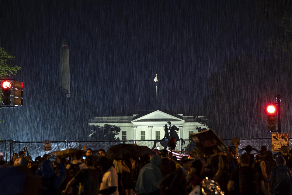 Image: Protesters Demonstrate In D.C. Against Death Of George Floyd By Police Officer In Minneapolis (Drew Angerer / Getty Images)