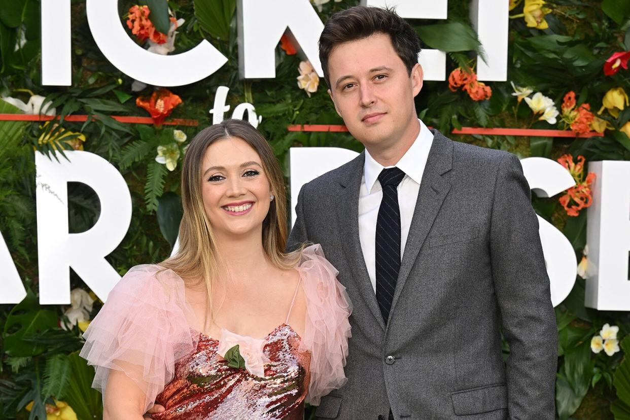 Billie Lourd and Austen Rydell attend the "Ticket To Paradise" World Premiere