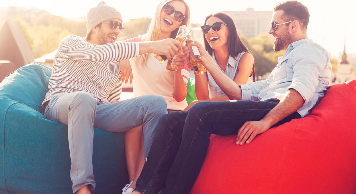 Update your outdoor space with quirky bean bags this summer.  (Getty Images)