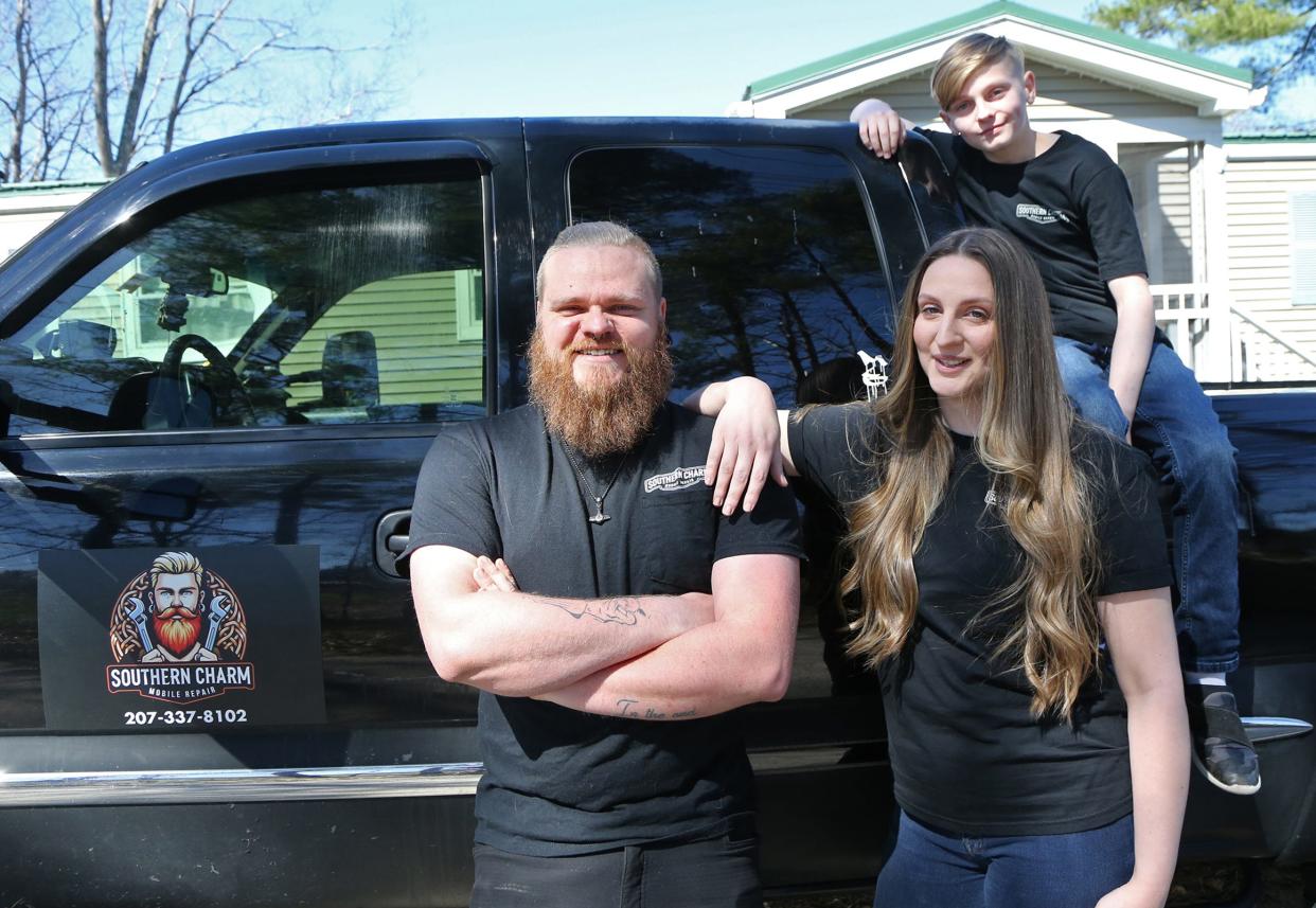 Blake Hicks, his wife Jayme and their son Bentley moved to York from Tennessee two years ago and have since started Southern Charm Mobile Auto Repair, bringing most of what a full auto shop offers to a home or roadside.