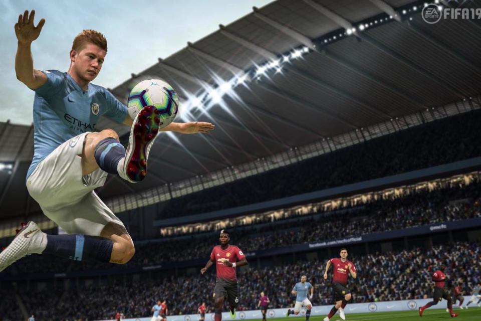Active touch: Players like Kevin De Bruyne will now have a range of new and improved touches they can make. (EA Sports)