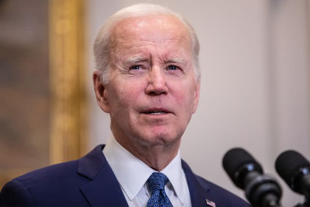 <p>Anna Rose Layden/Getty Images</p> President Joe Biden delivers remarks on a debt limit deal struck through tense negotiations with House Republicans in May 2023
