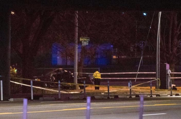 Kansas City police are investigating a Feb. 15 crash that killed a Kansas City police officer and a pedestrian near the intersection of Truman Road and Benton Boulevard.