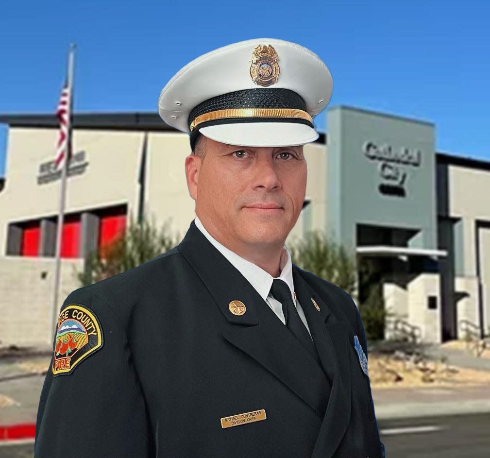 Michael Contreras will be the new fire chief of the Cathedral City Fire Department, the city announced on Monday. Fire Chief John Muhr is retiring on Oct. 13.