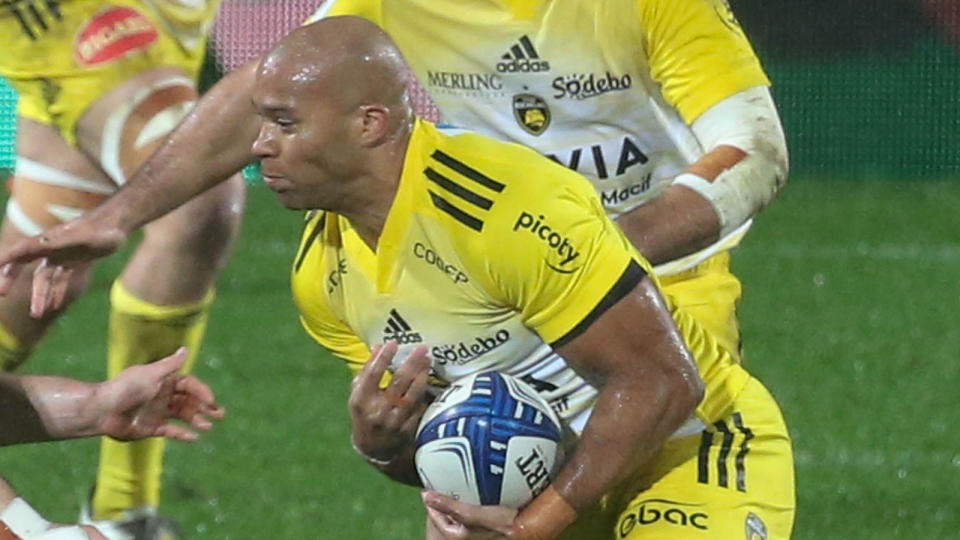 Teddy Thomas scored a late try for La Rochelle to secure a narrow victory over Gloucester and progress into the Champions Cup quarter-finals. Credit: Alamy