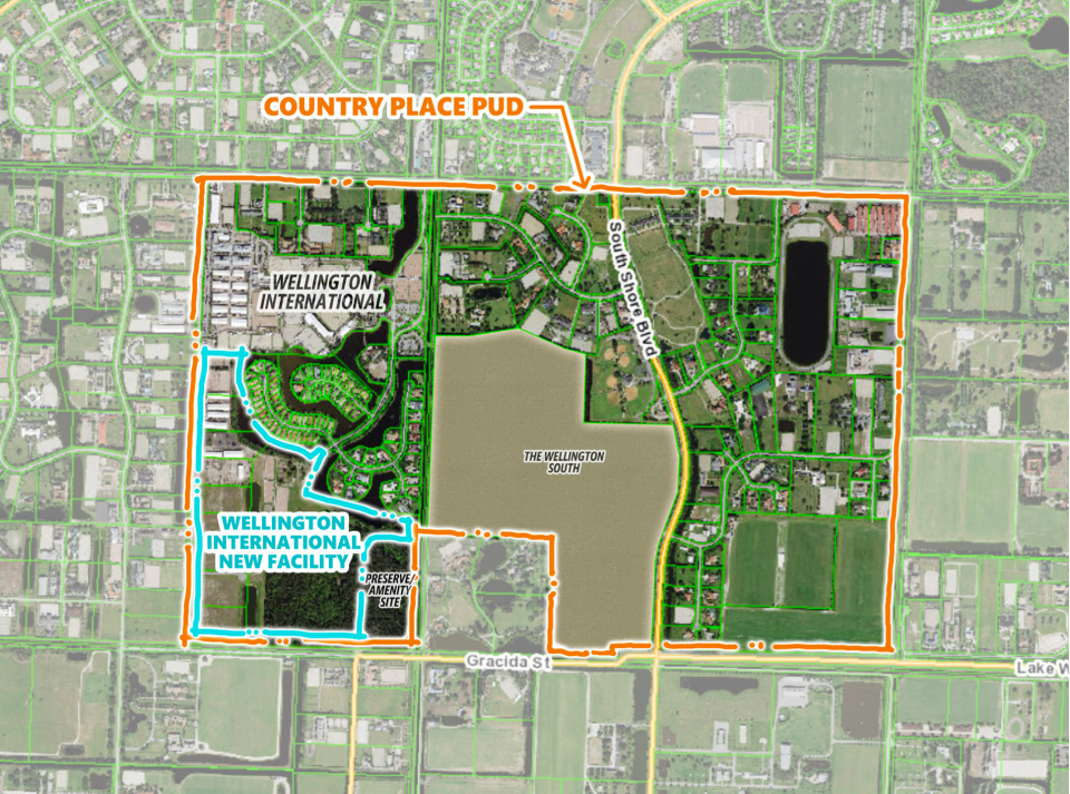The proposed new showground along 40th Street South would expand the Wellington International complex, adding 114 acres to its existing 111-acre campus.