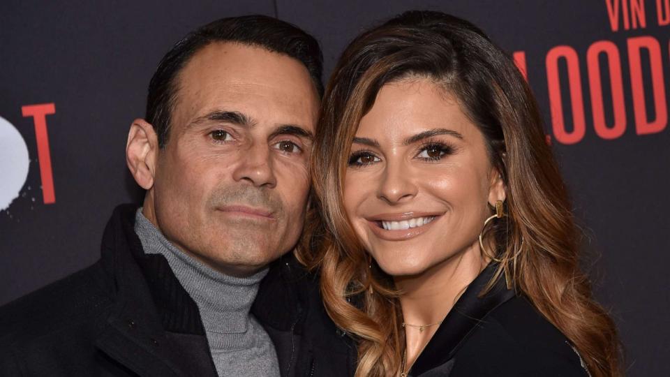 PHOTO: Maria Menounos and her husband Keven Undergaro arrive for the premiere of 'Bloodshot' Mar. 10, 2020, in Los Angeles. (Chris Delmas/AFP via Getty Images)