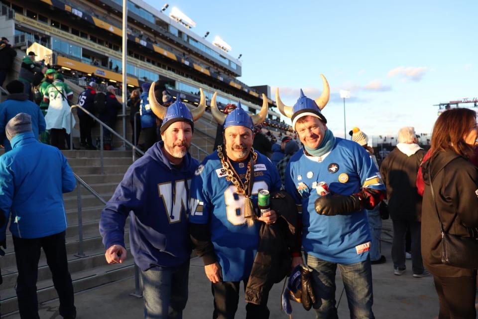 Winnipeg Blue Bomber fans are hoping to see their team triumph at the Grey Cup.