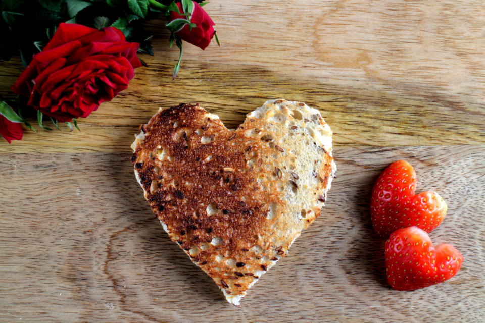 BEST: Whole-grain toast with fruit