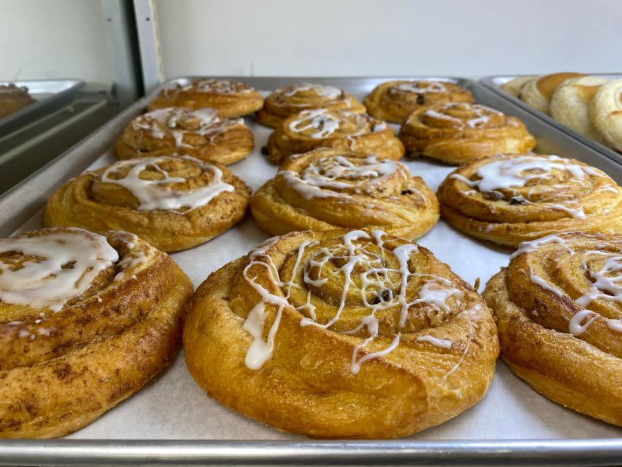 Cinnamon rolls at Norma's Bakery / FOX21 News